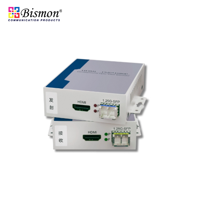 Converter-HDMI-to-Fiber-optic-Single-mode-SFP-with-module-10km